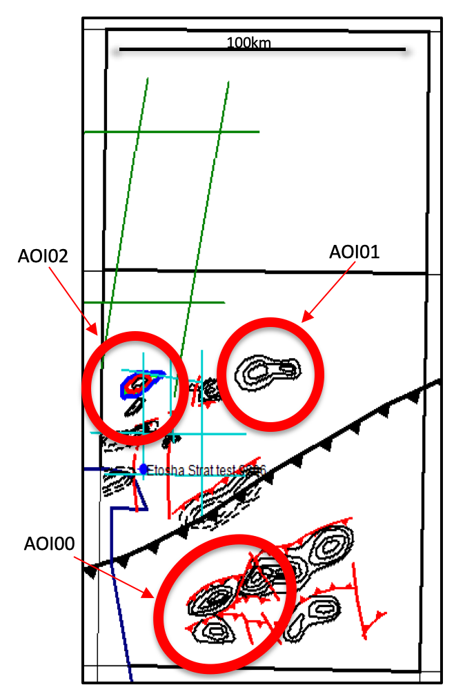 3 AOI within MEL Monitor 3 prospects hydrocarbon oil and gas